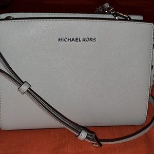 Michael Kors Grey Studded Crossbody